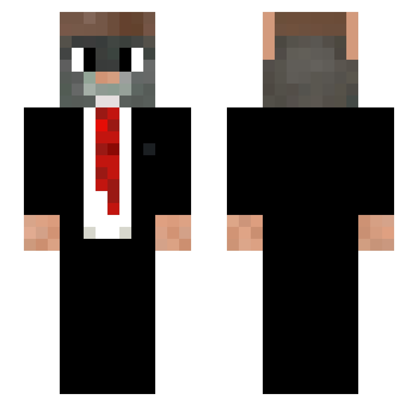 LauchKrone84847 Minecraft skin, front and back view