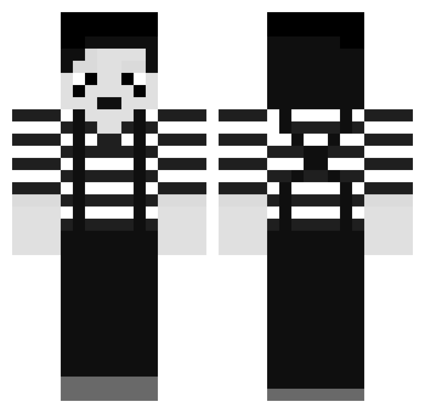 VanessaDesperado Minecraft skin, front and back view