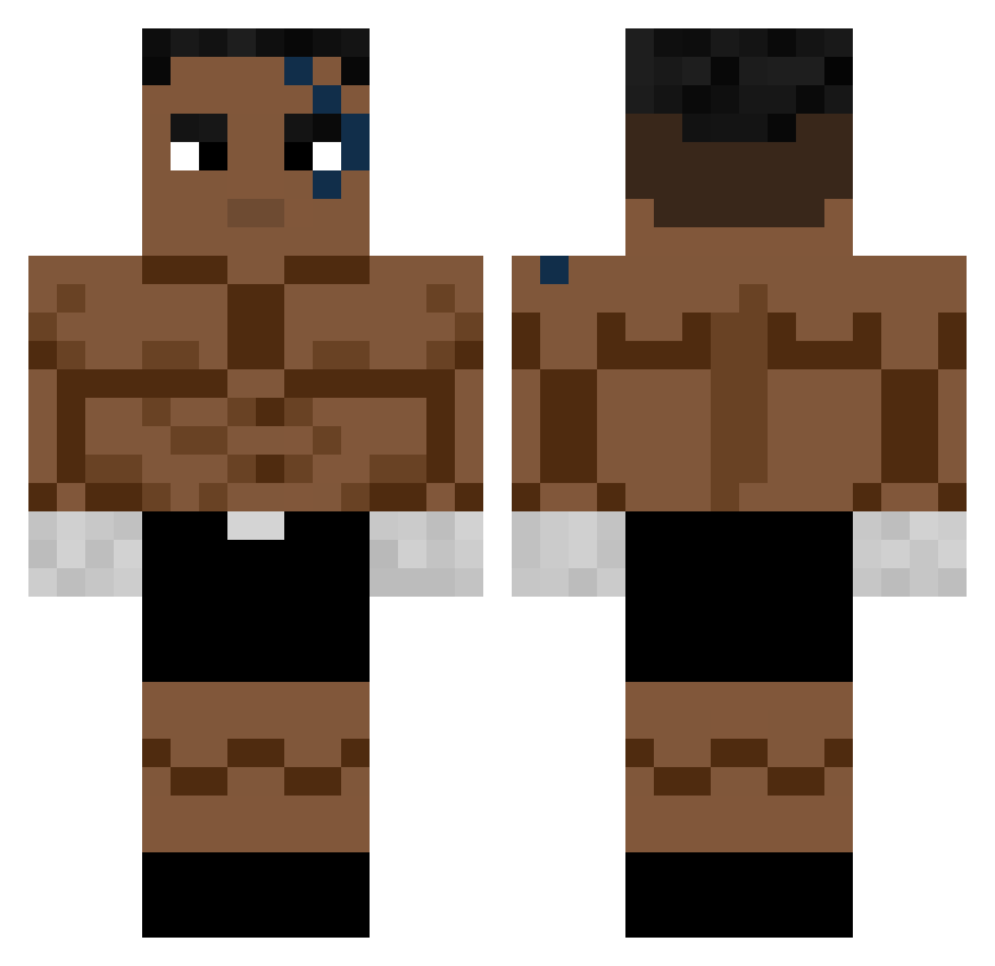 Tike_Myson043 Minecraft skin, front and back view