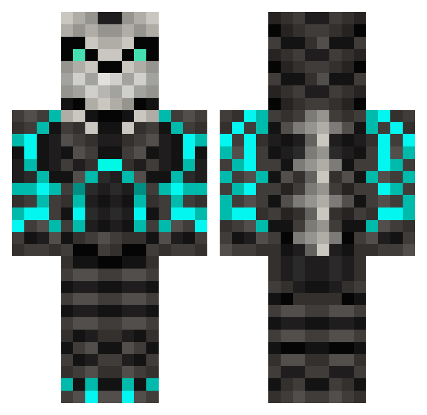 leoyarb19_ Minecraft skin, front and back view