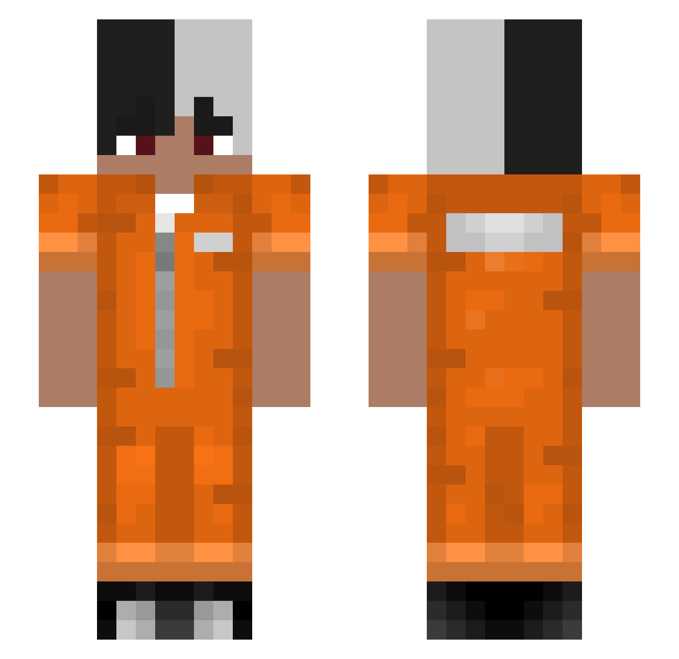 DyWan_ Minecraft skin, front and back view