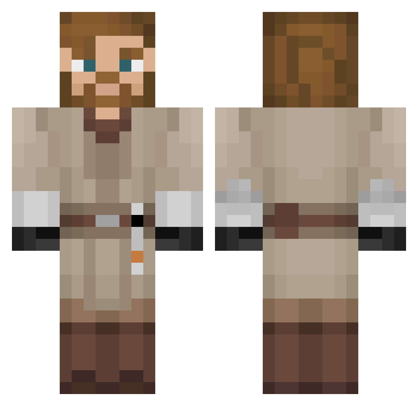 proscope72 Minecraft skin, front and back view