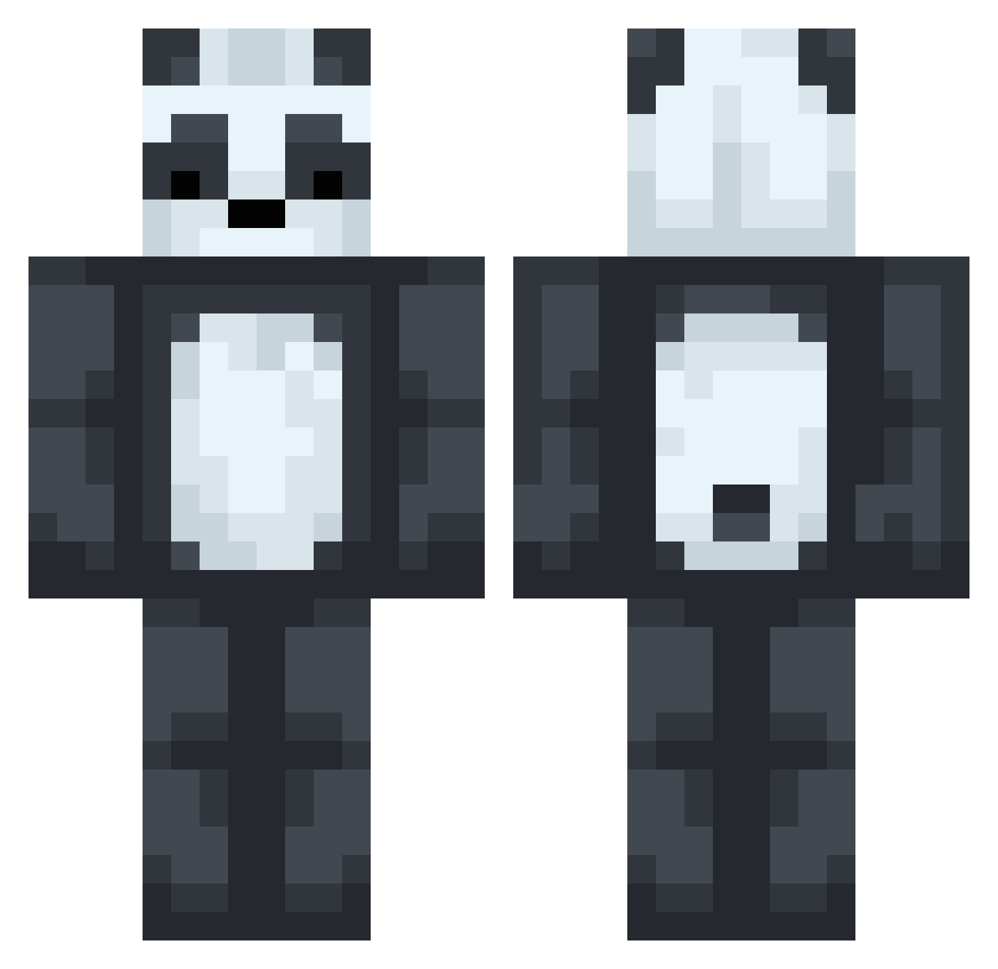 Kynoo_o Minecraft skin, front and back view