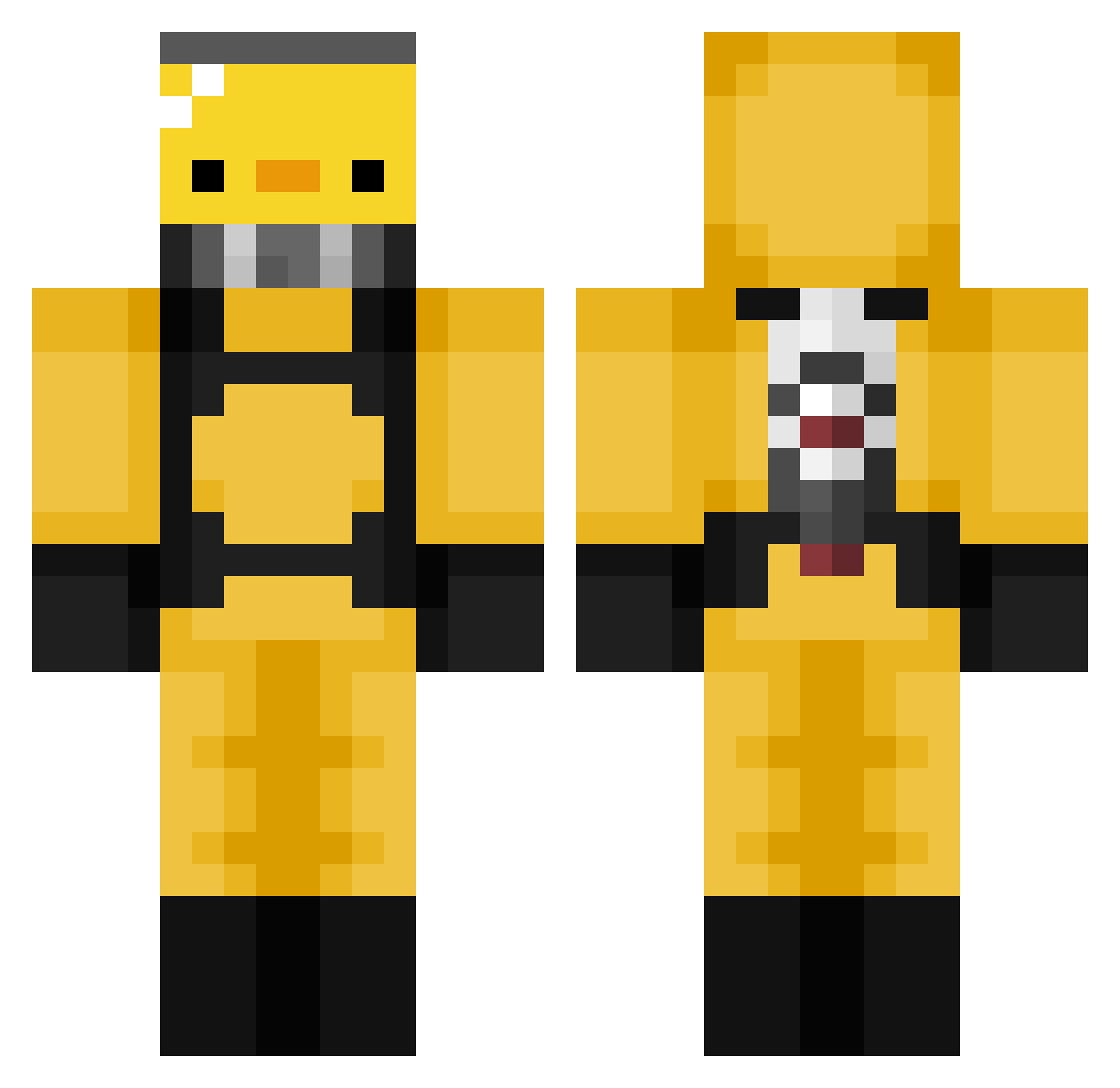IM_aD_udE Minecraft skin, front and back view