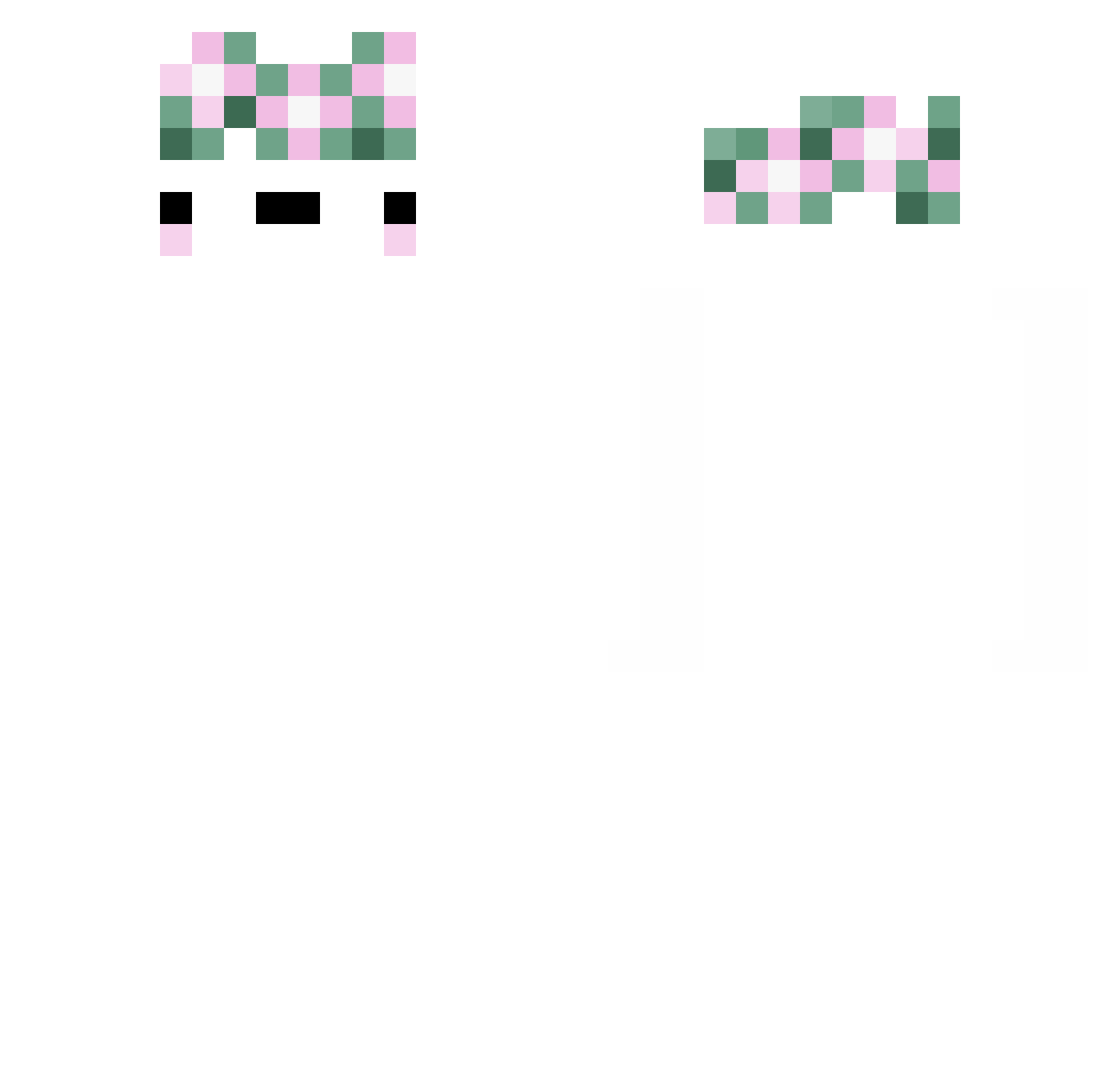 yokes Minecraft skin, front and back view
