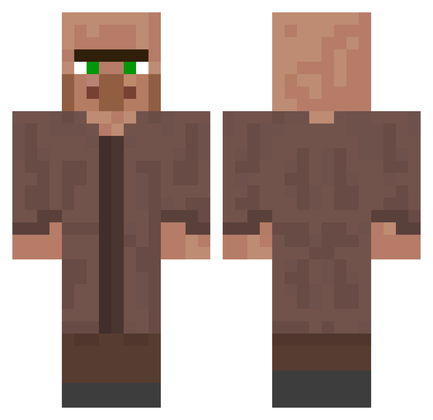 Jaysfan31 Minecraft skin, front and back view