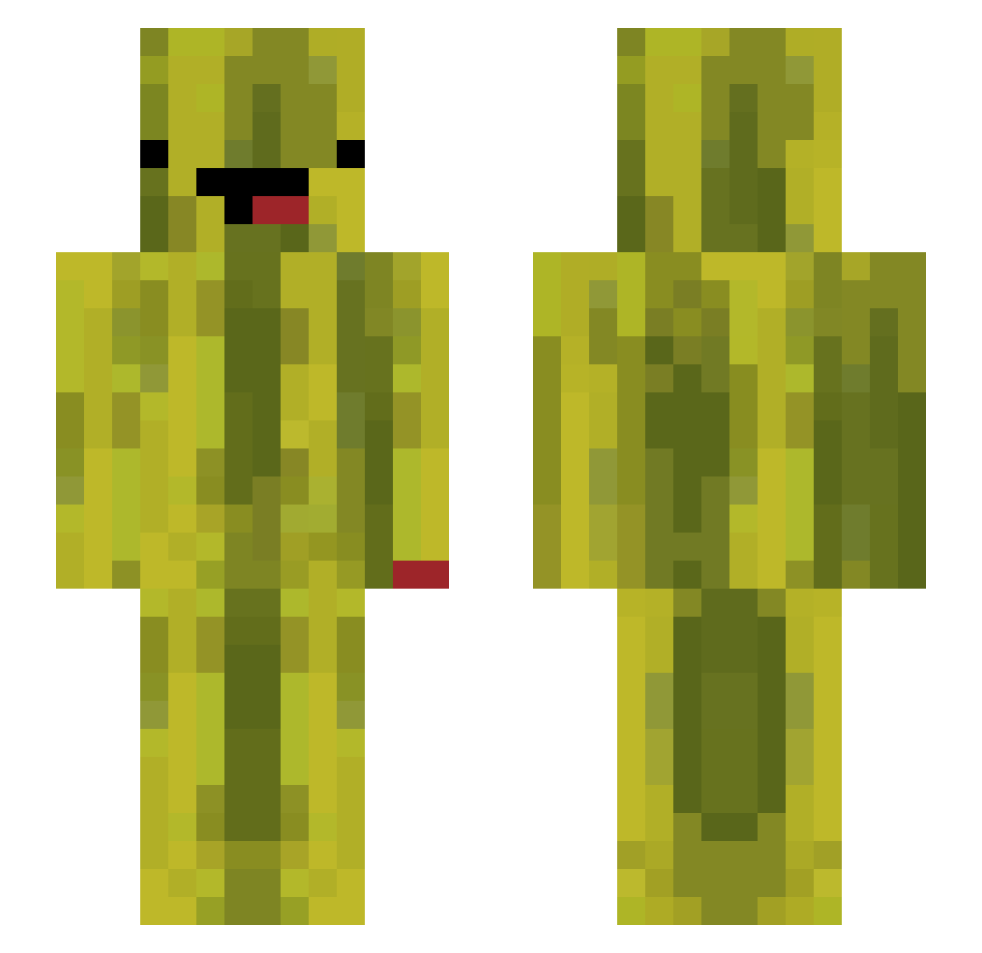 ADY_Kei Minecraft skin, front and back view