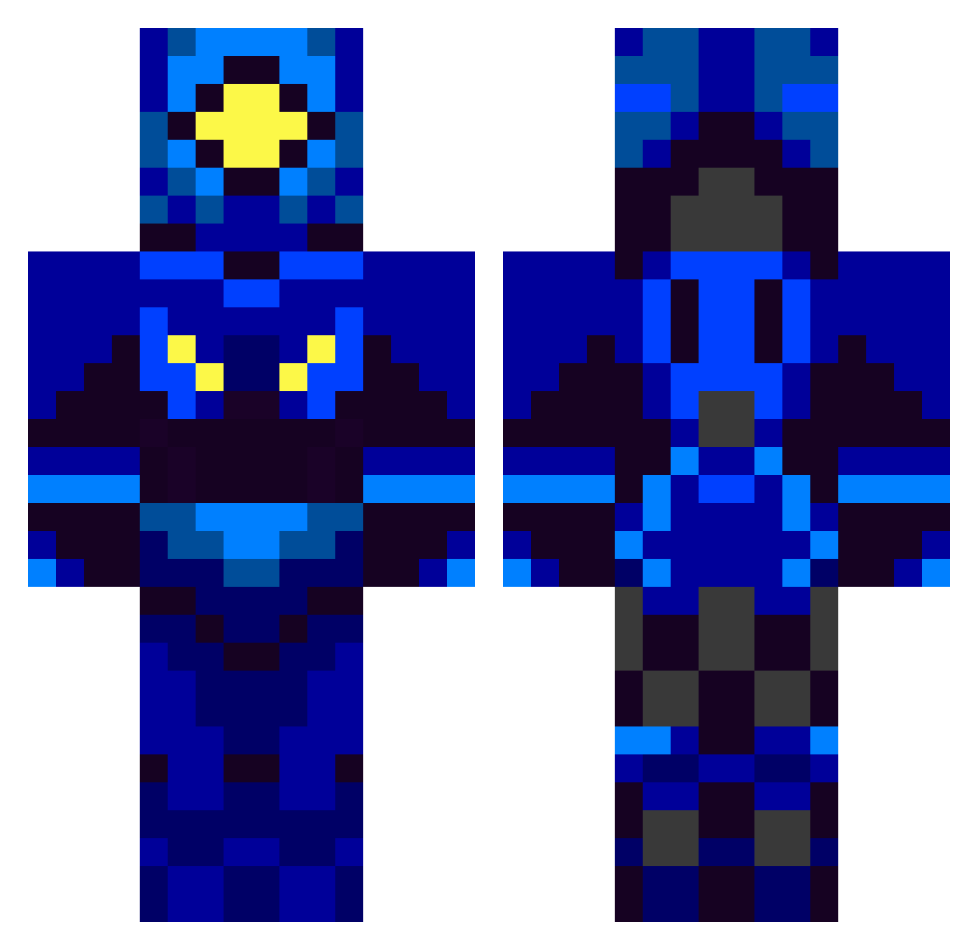 mrdumb1 Minecraft skin, front and back view