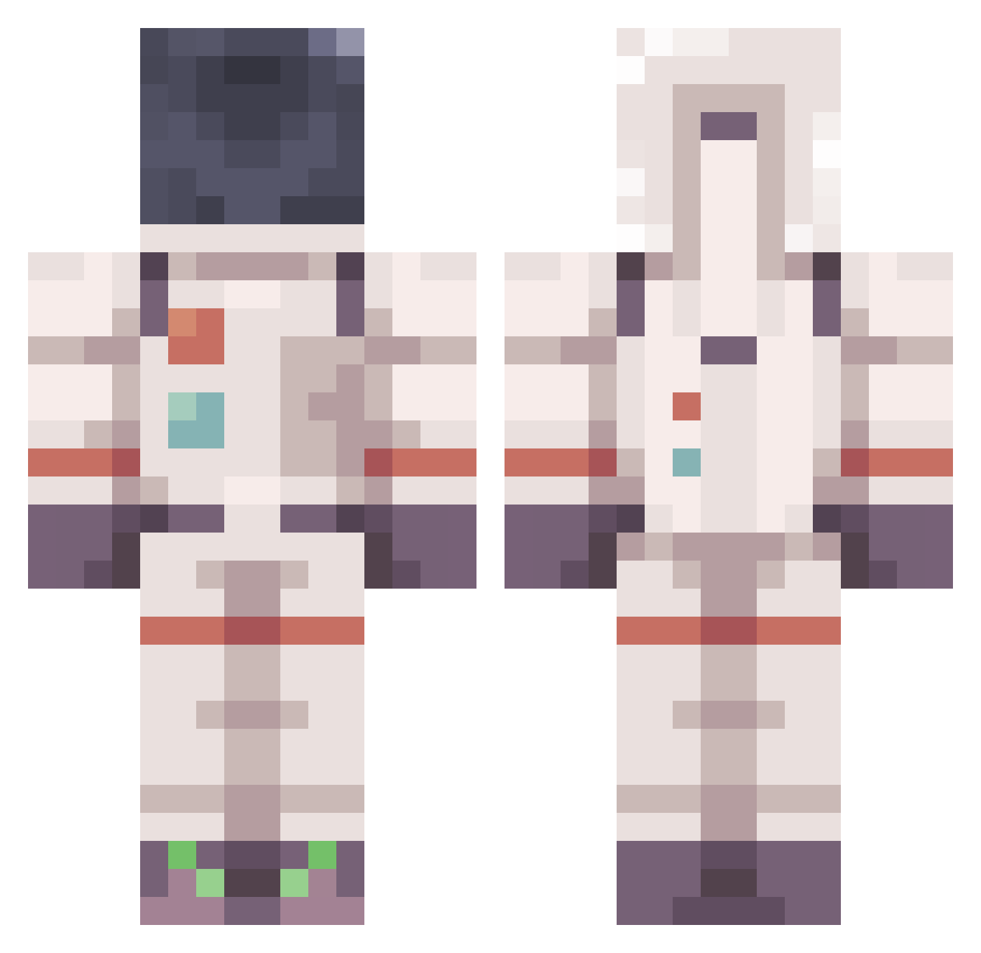 Victor_Deleeck Minecraft skin, front and back view