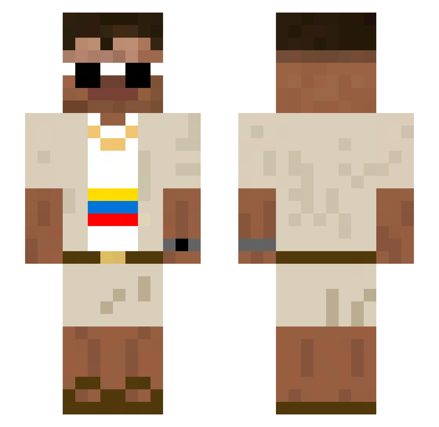 Kxnn__ Minecraft skin, front and back view