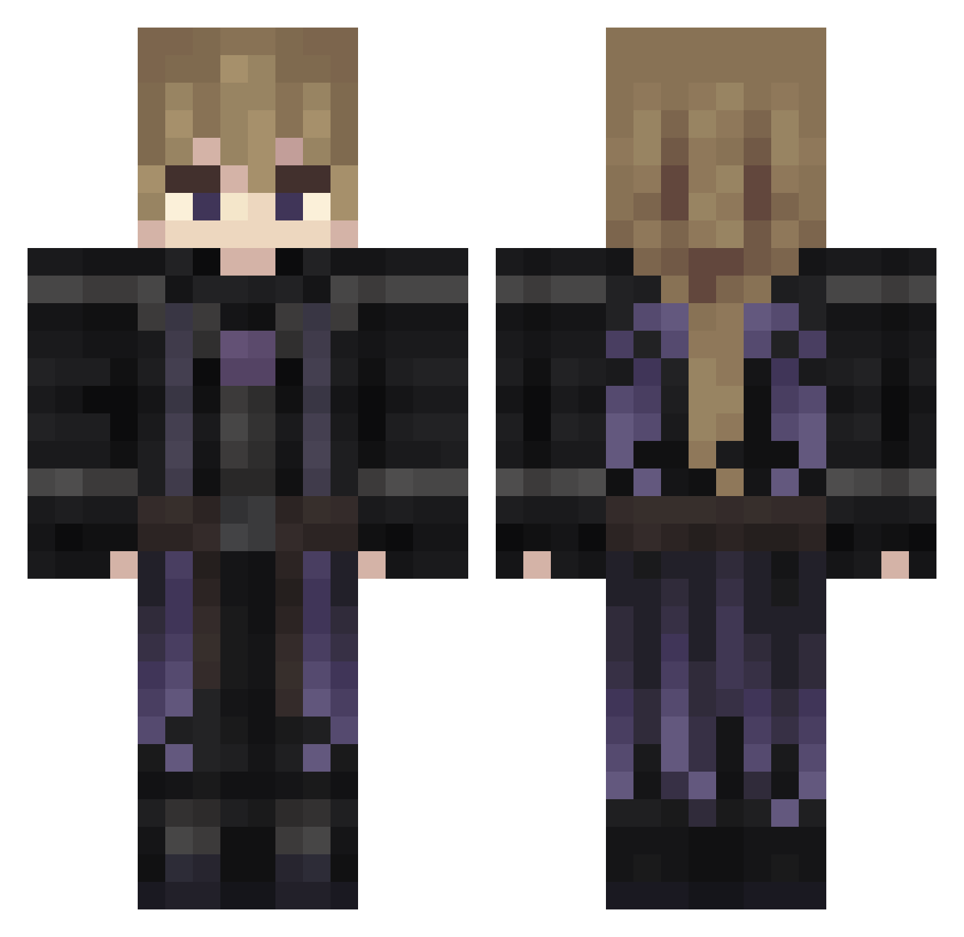 Lasse_Fynn Minecraft skin, front and back view