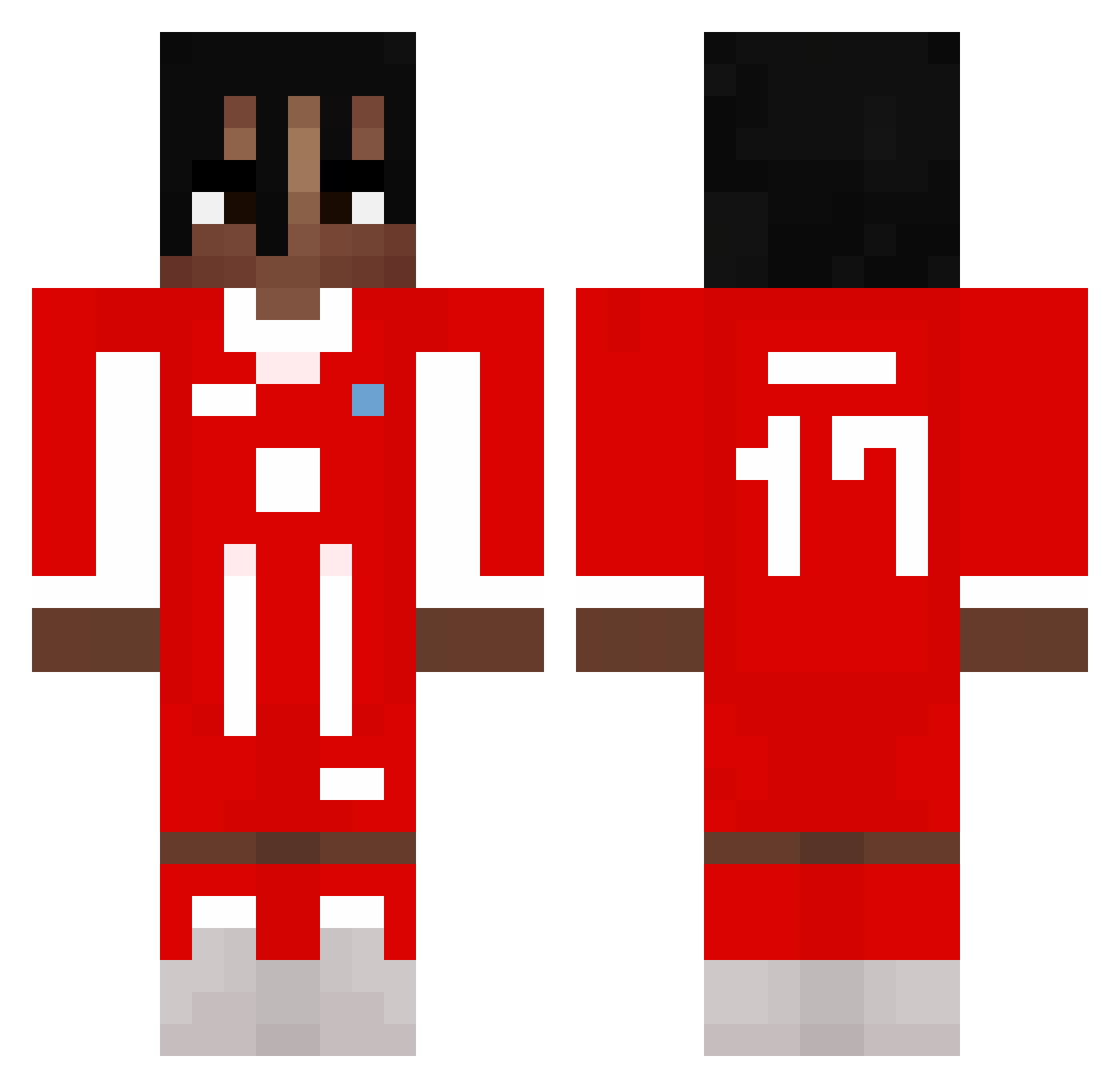 balodinhos Minecraft skin, front and back view