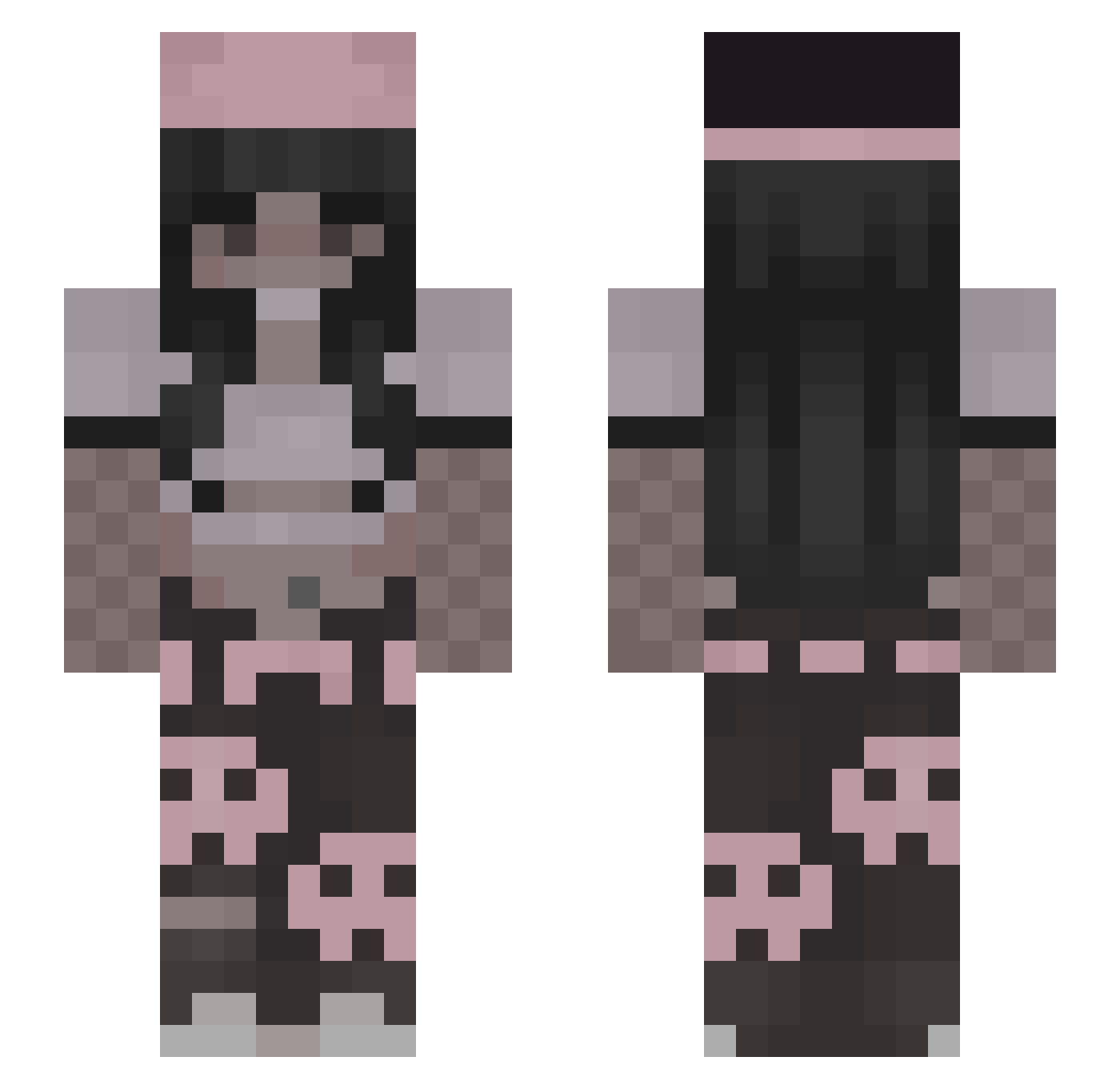 froggie_chair Minecraft skin, front and back view