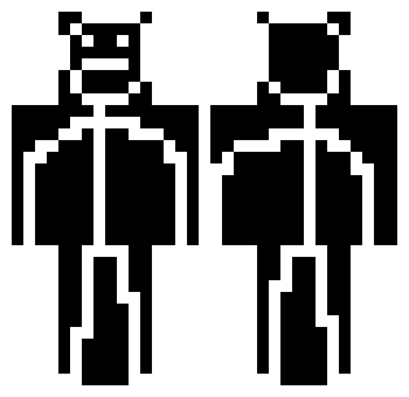 Myleftbuttcheek Minecraft skin, front and back view