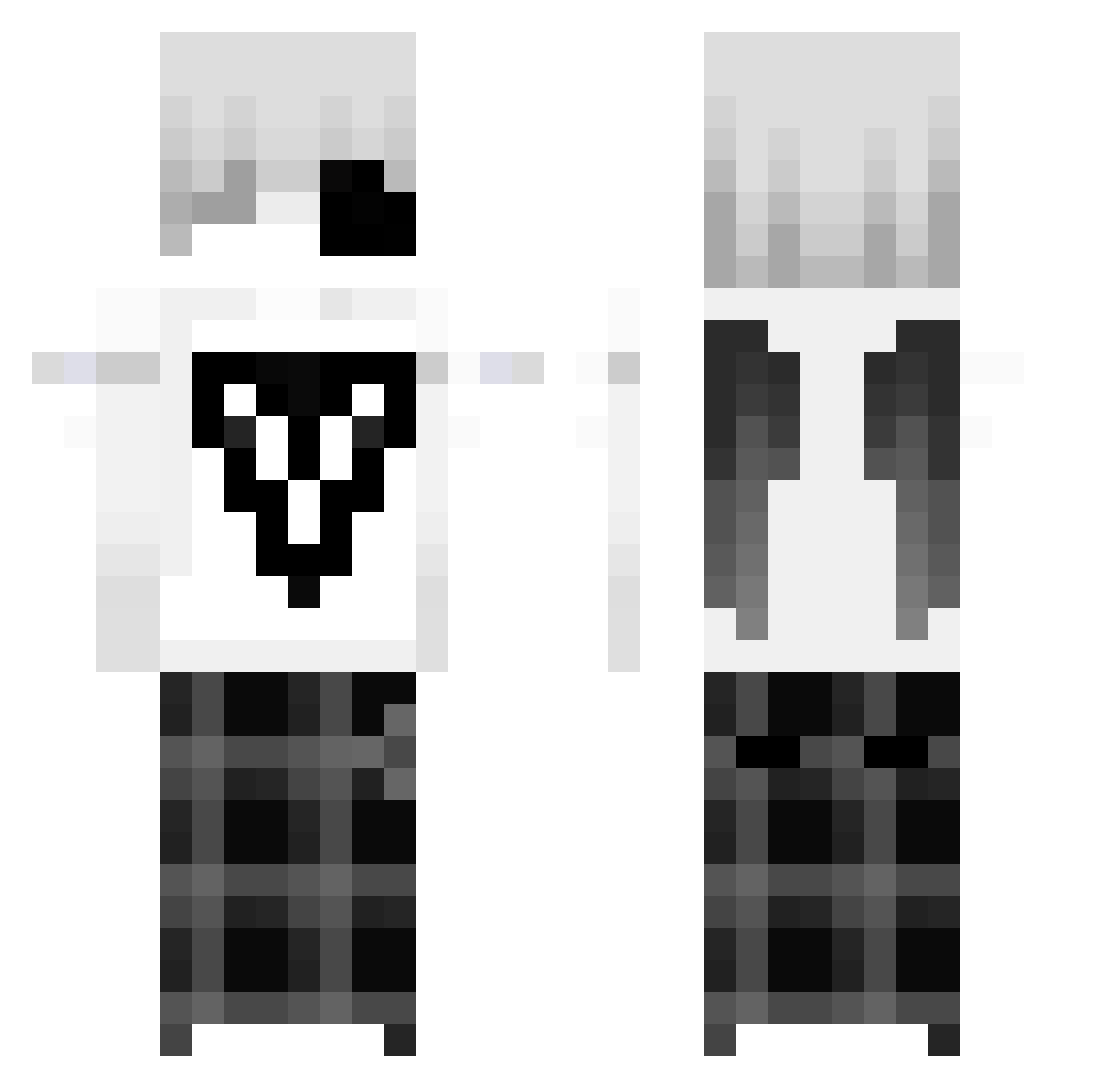 Snowy_fx Minecraft skin, front and back view