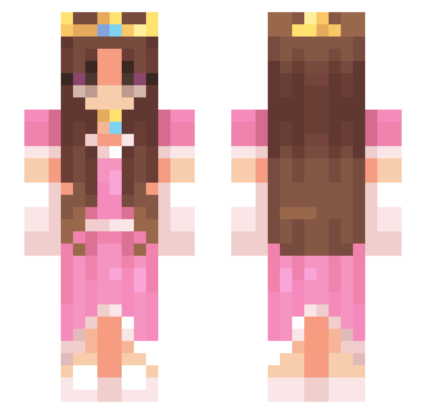 limdinh4 Minecraft skin, front and back view