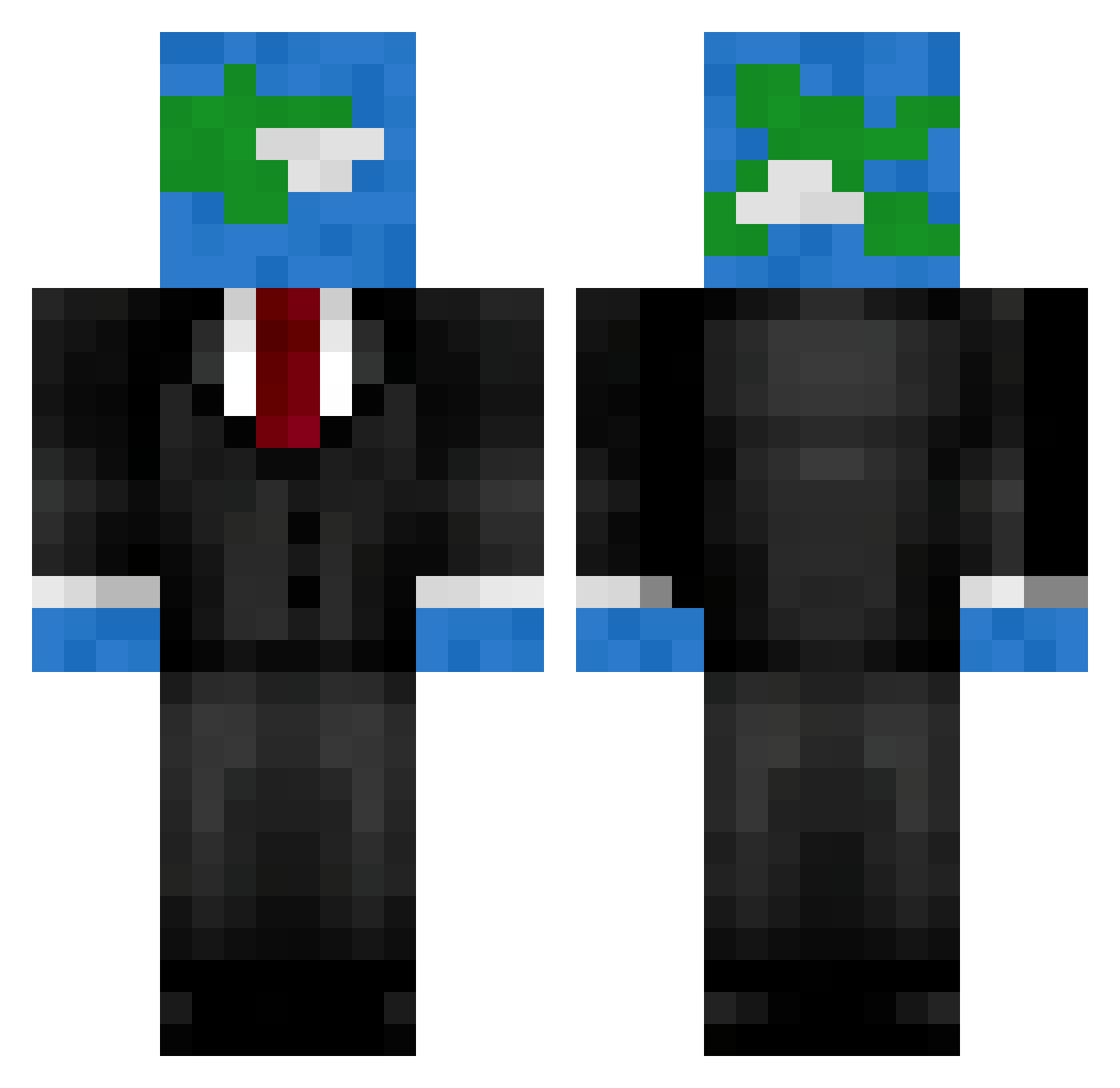 justpro5464 Minecraft skin, front and back view