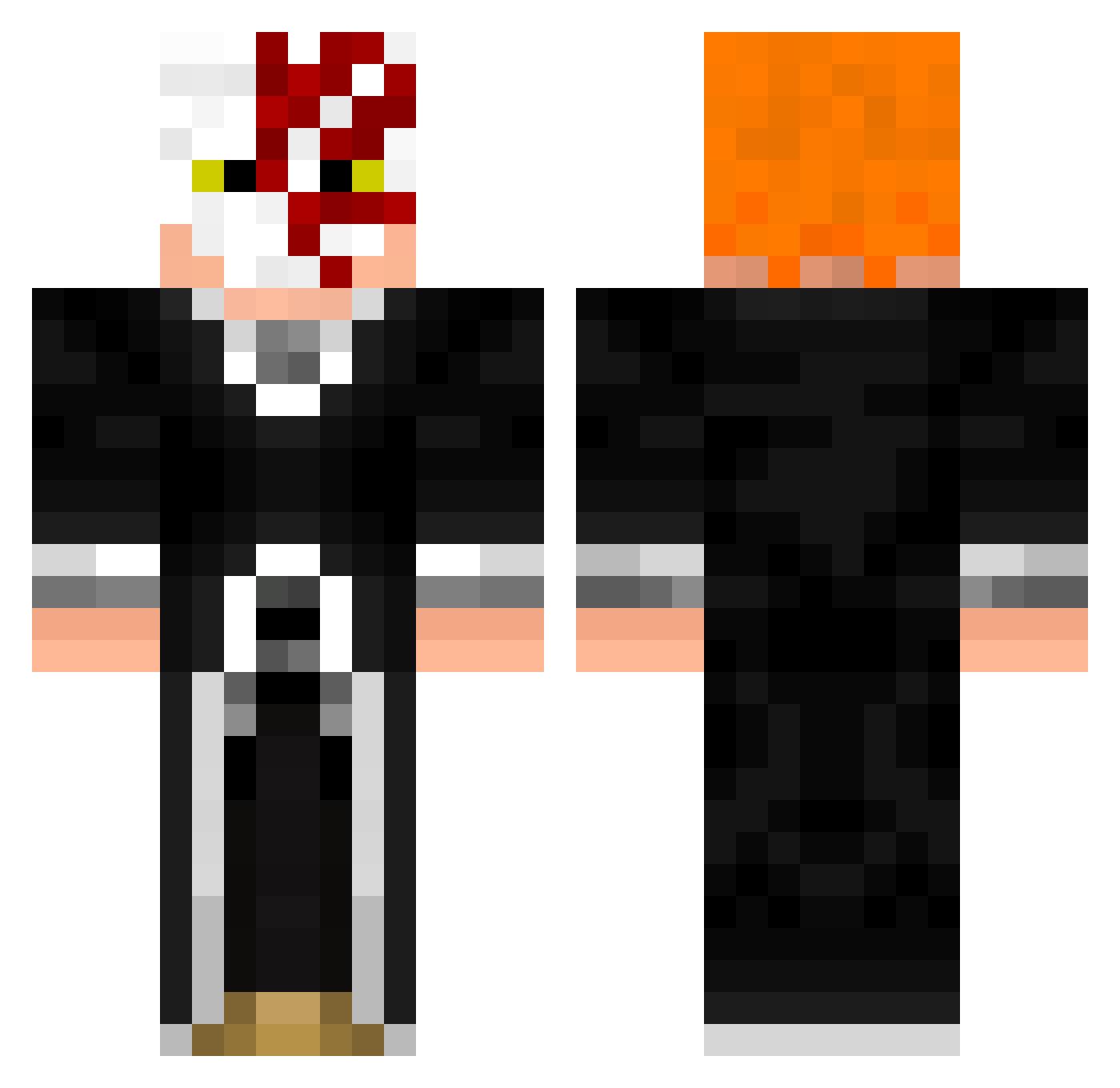 swzera Minecraft skin, front and back view