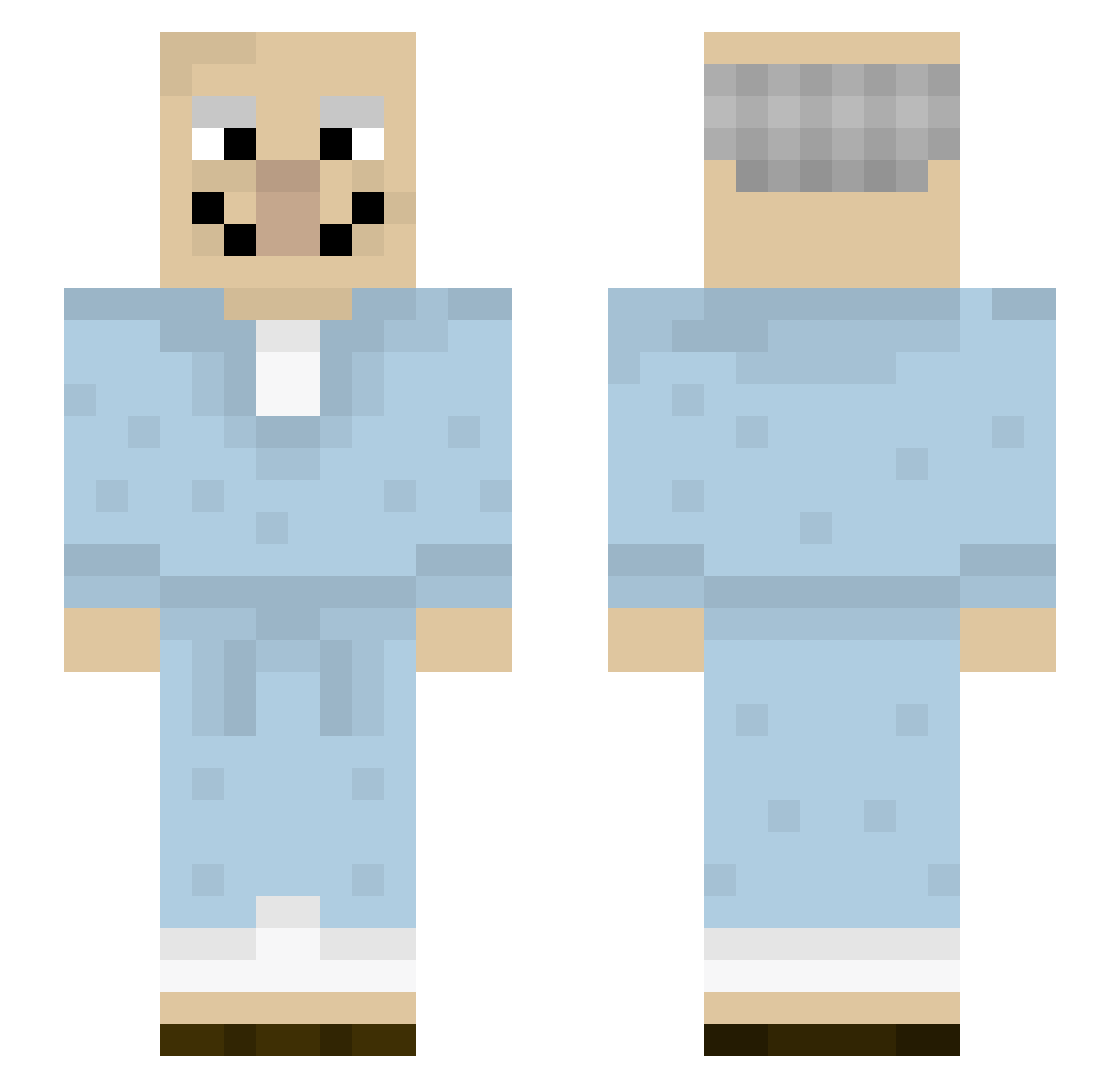 _DieEneBelg_ Minecraft skin, front and back view
