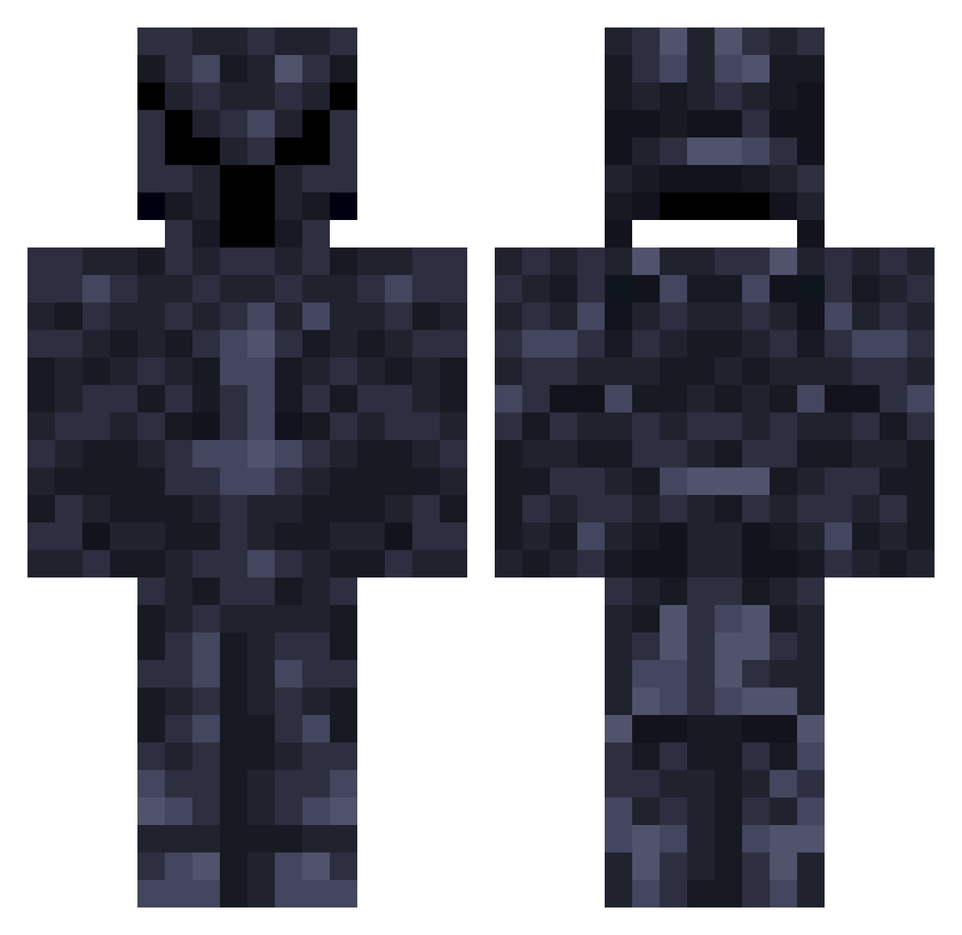 Kamikaze30074 Minecraft skin, front and back view
