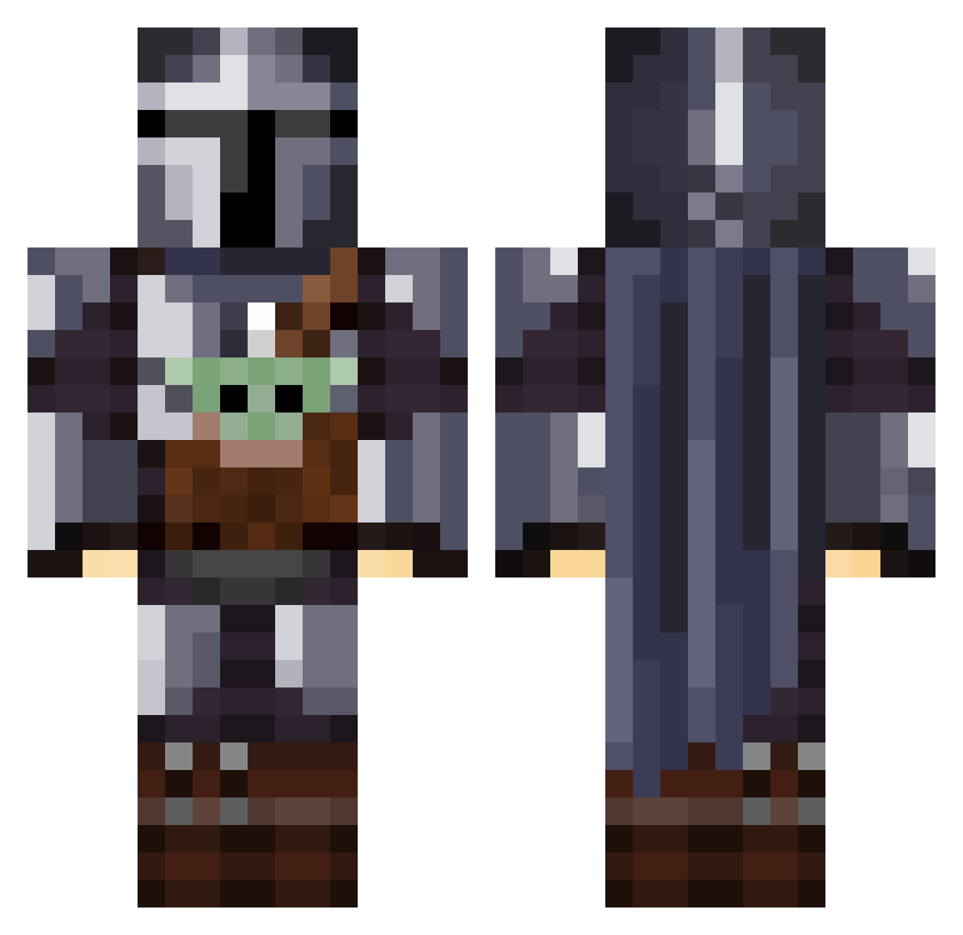 sven_231 Minecraft skin, front and back view