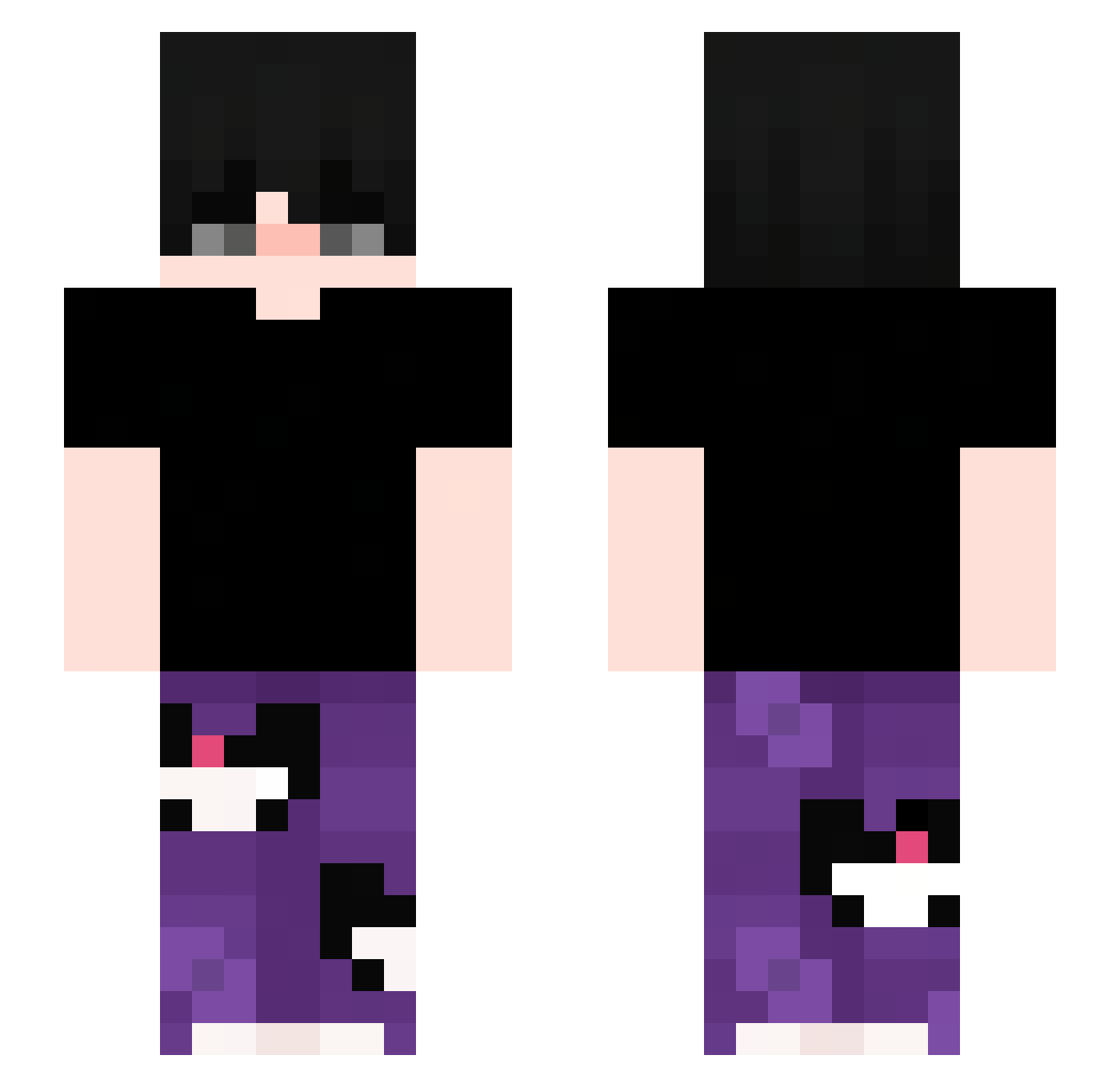 ItzCicoTheBest Minecraft skin, front and back view