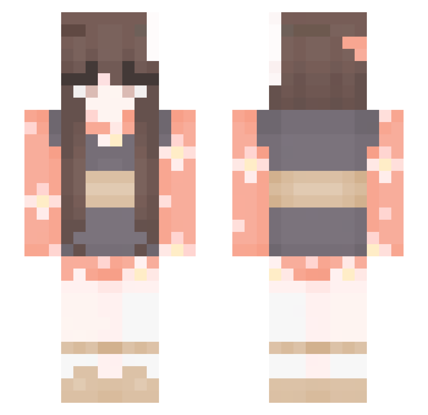 _soybeann_ Minecraft skin, front and back view