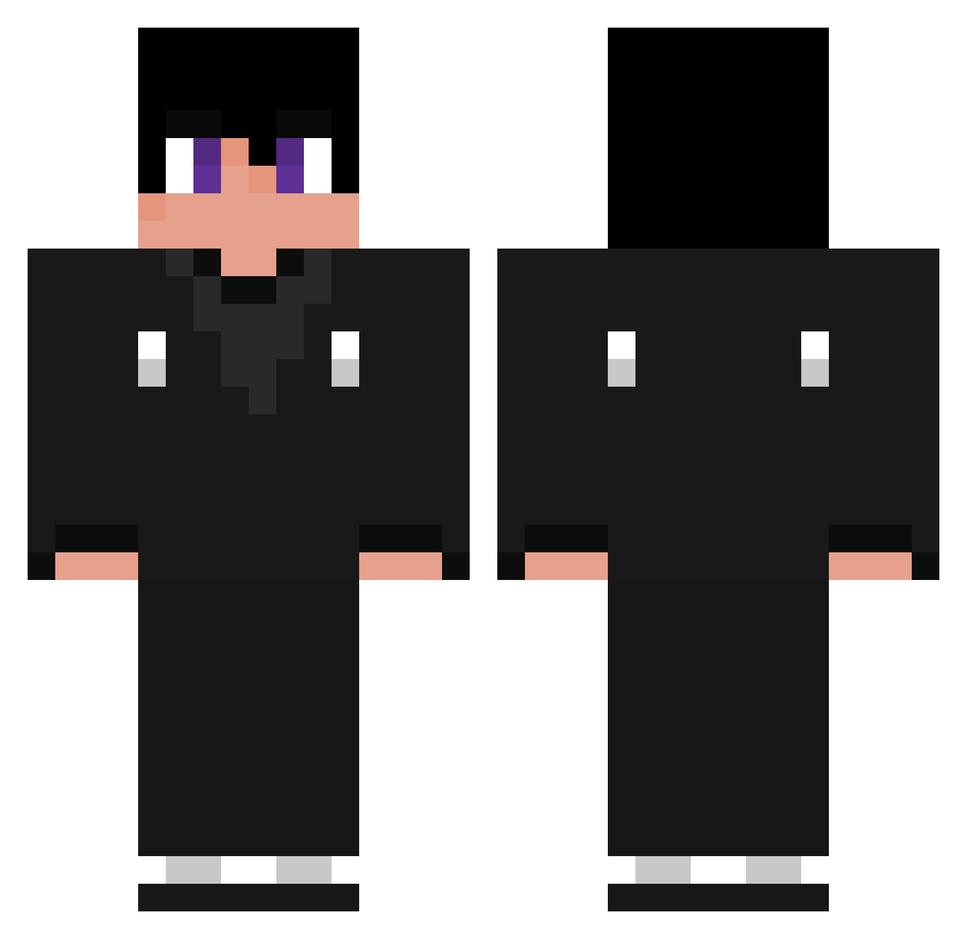Privet Minecraft skin, front and back view