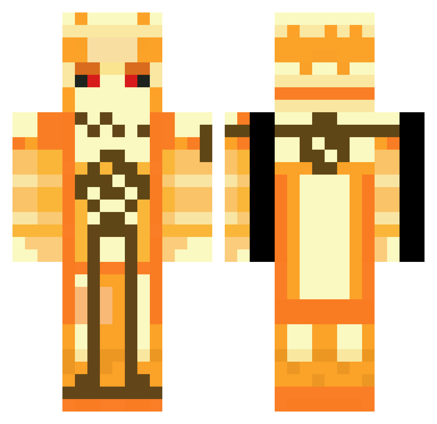 Giska_RM Minecraft skin, front and back view