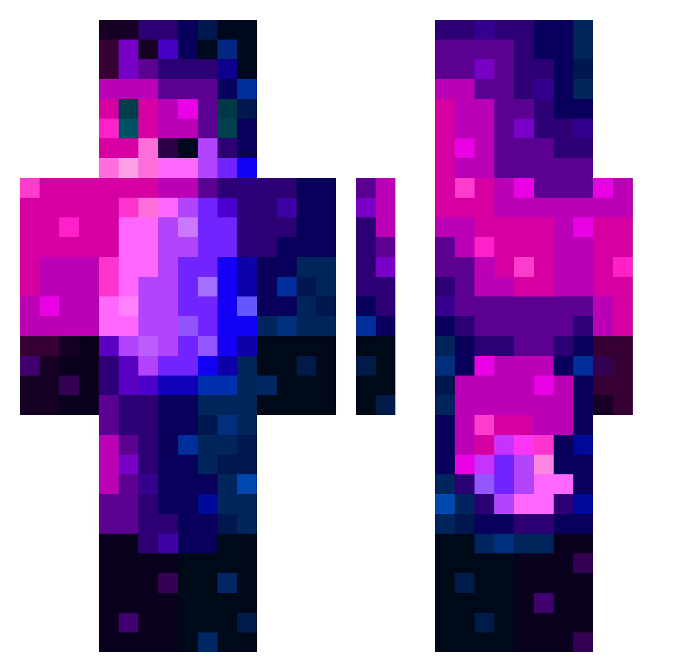 MrFoxx_Official Minecraft skin, front and back view