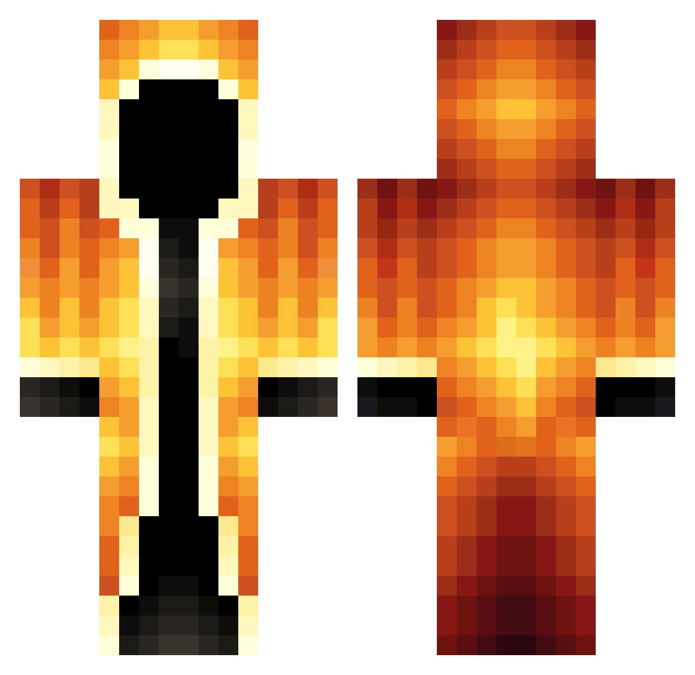 shootembeaches Minecraft skin, front and back view