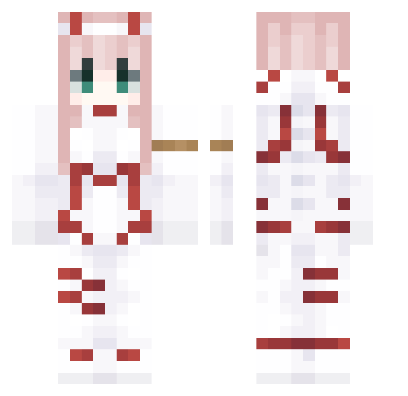 Gaby30_ytb Minecraft skin, front and back view