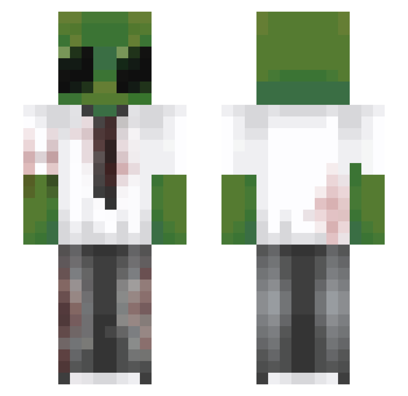 Archimede_Kebab Minecraft skin, front and back view