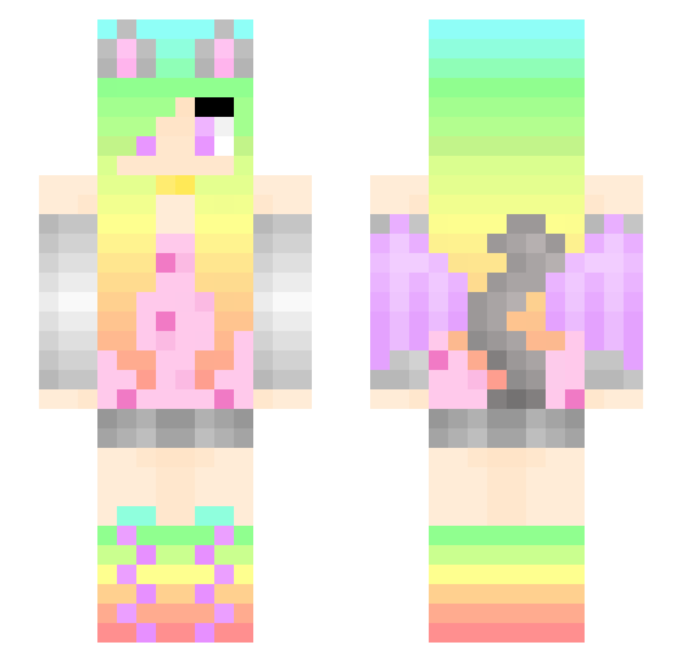 JonnyMol1986 Minecraft skin, front and back view