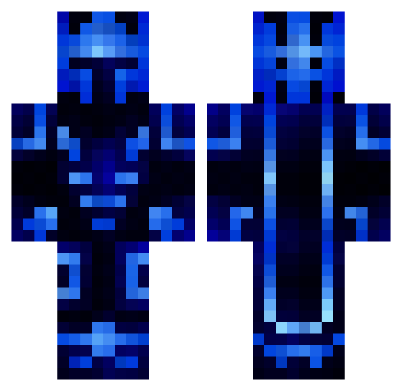 YORIICHI107 Minecraft skin, front and back view