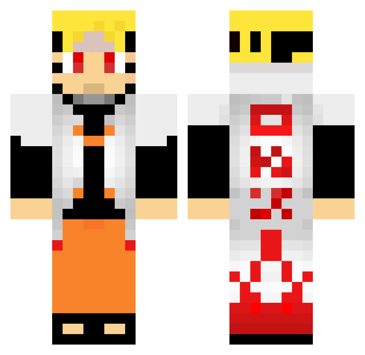 clarabella_dekoe Minecraft skin, front and back view