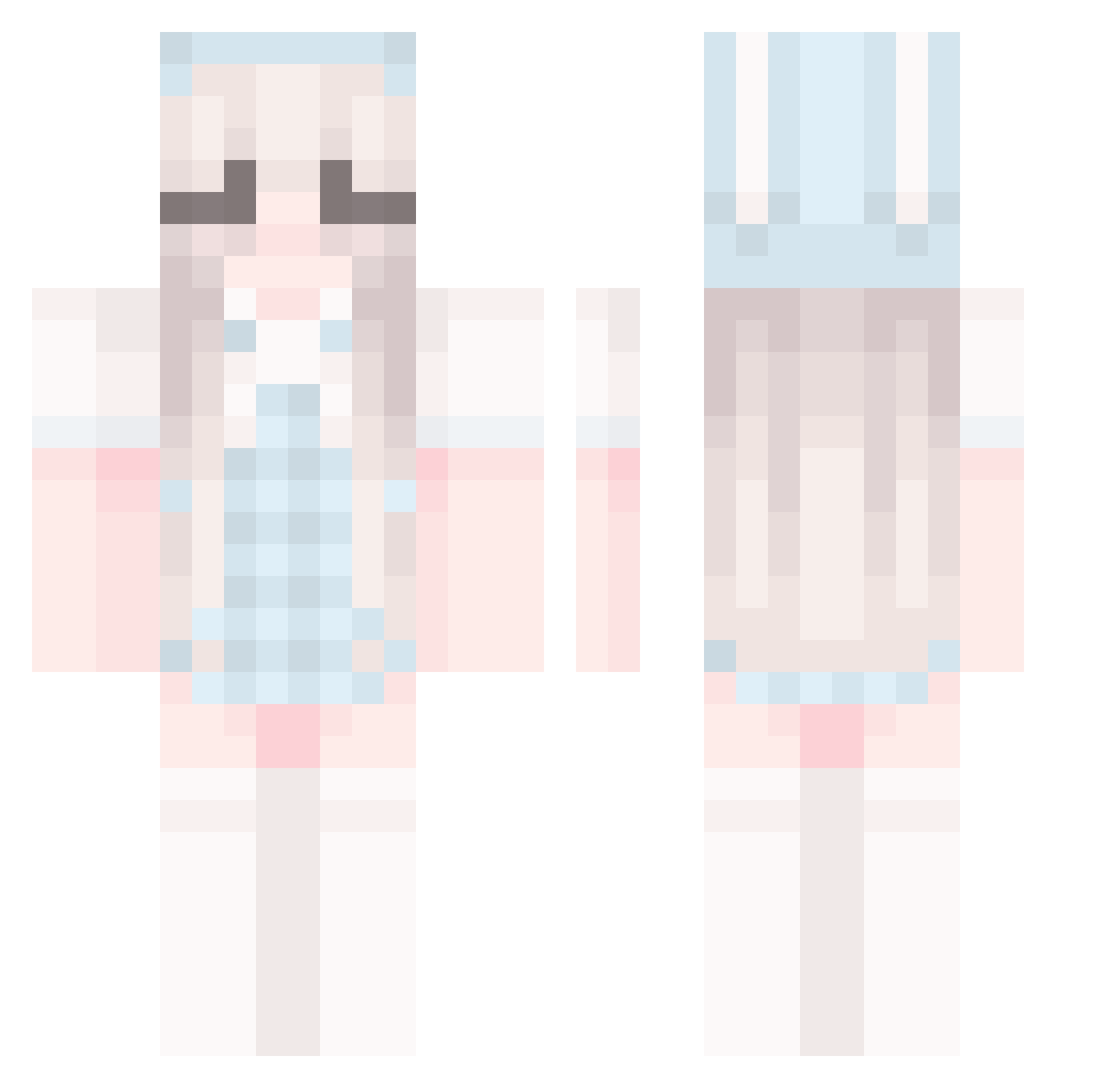 fredwk4 Minecraft skin, front and back view