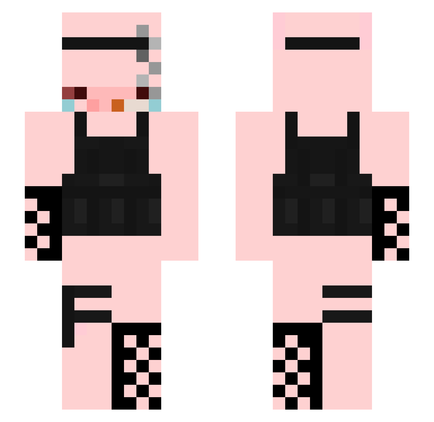 MrPiggyMan145 Minecraft skin, front and back view