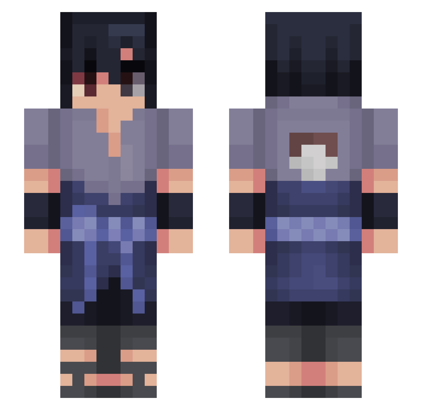 David_15_LP Minecraft skin, front and back view