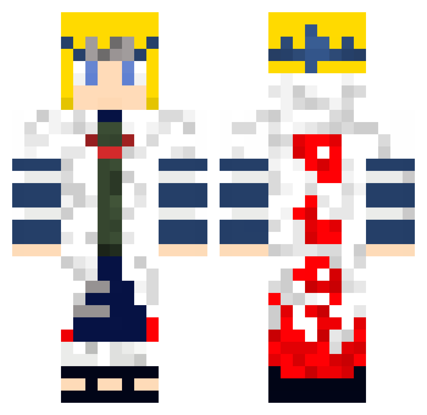 Minaato_ Minecraft skin, front and back view