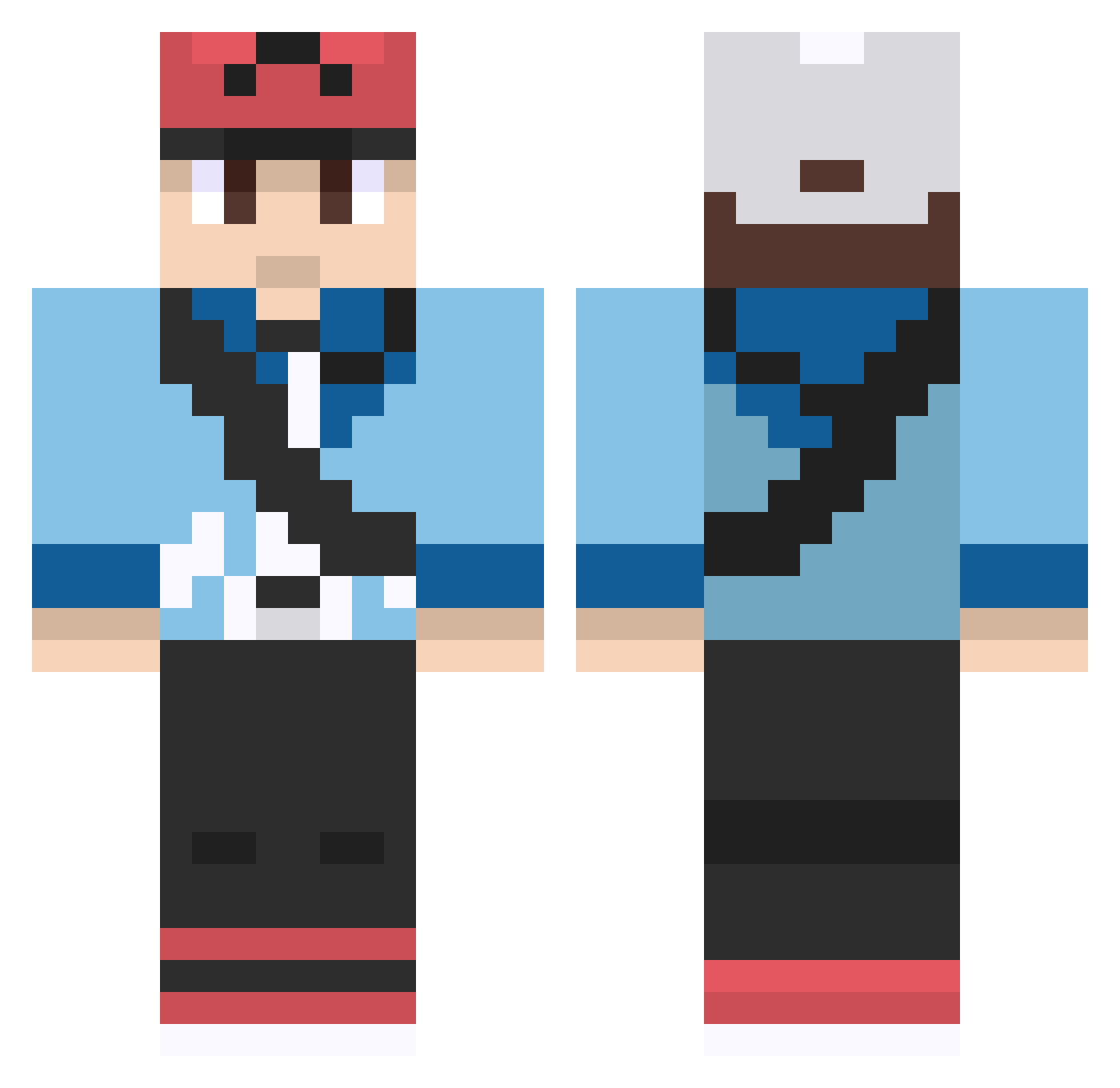 lambkin Minecraft skin, front and back view