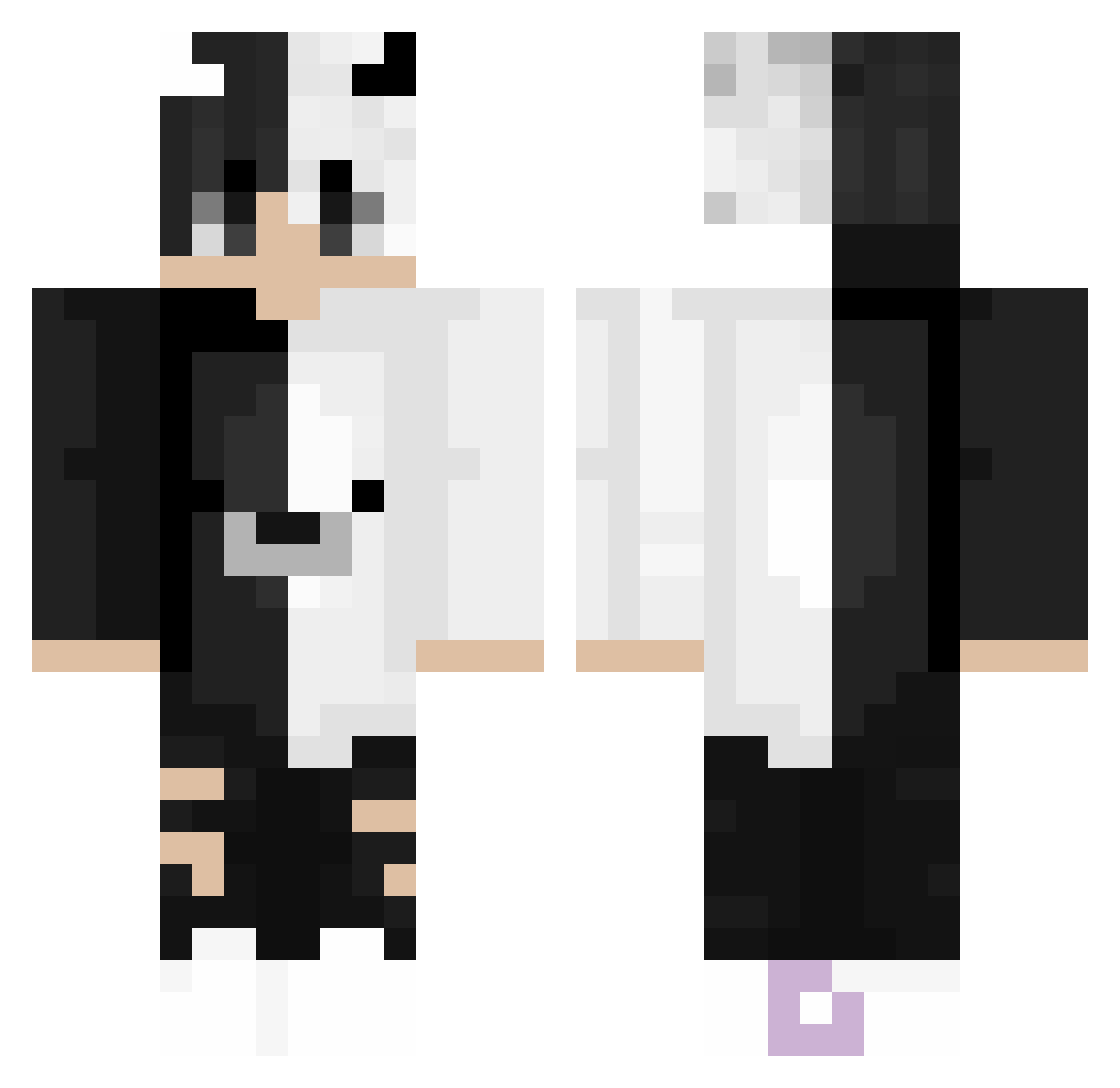 Dr_Stryde Minecraft skin, front and back view