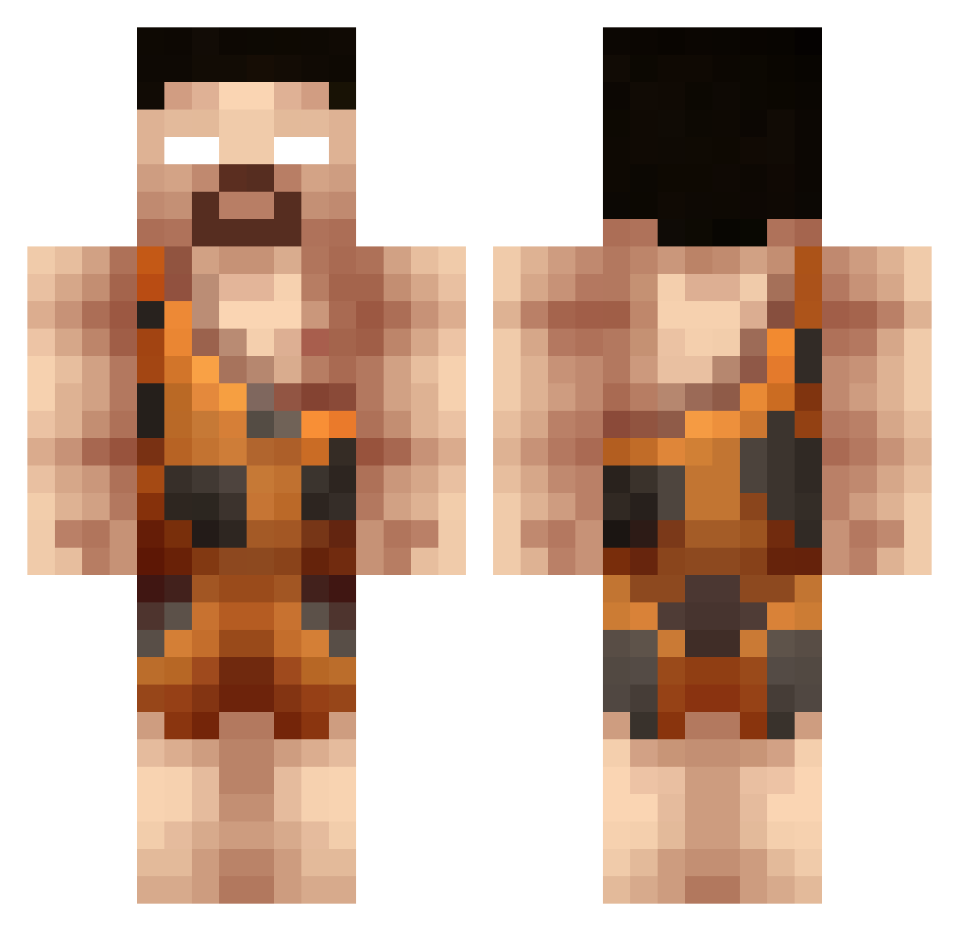 Keresus Minecraft skin, front and back view