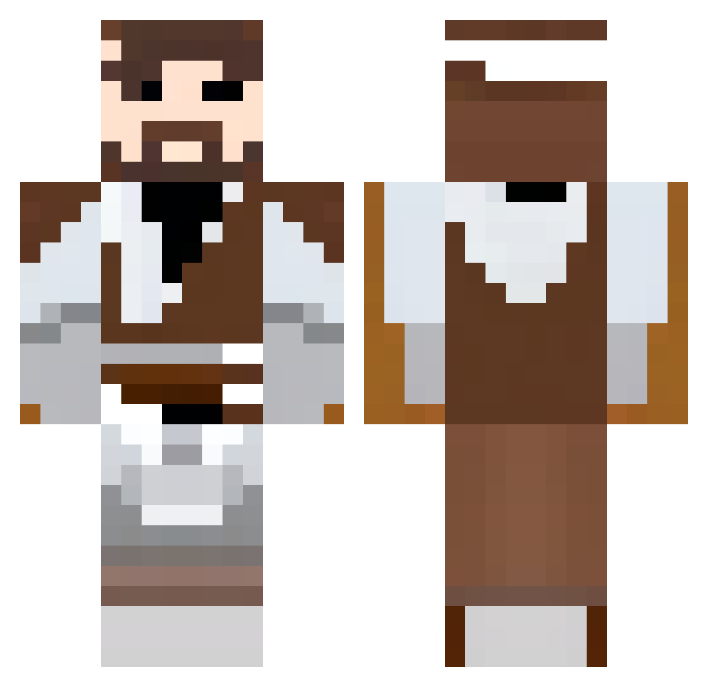 minecraftman211 Minecraft skin, front and back view