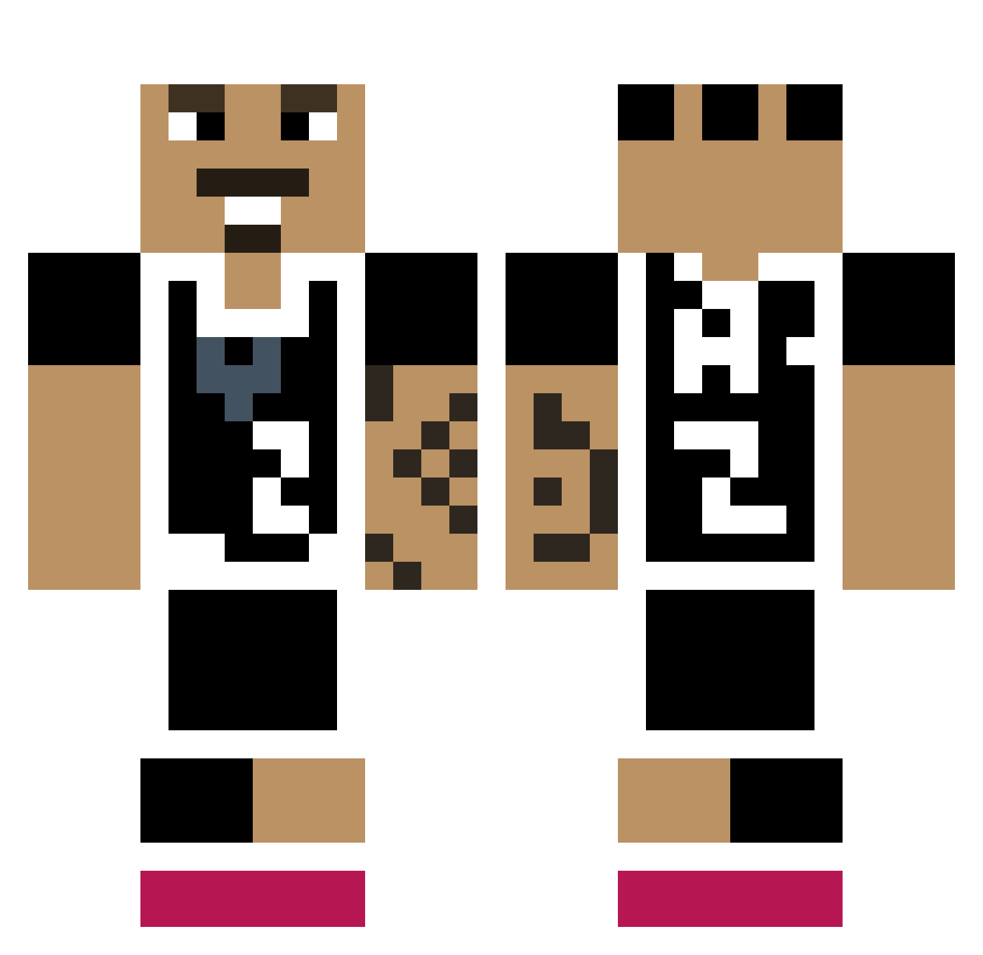 yungkaishinkai Minecraft skin, front and back view