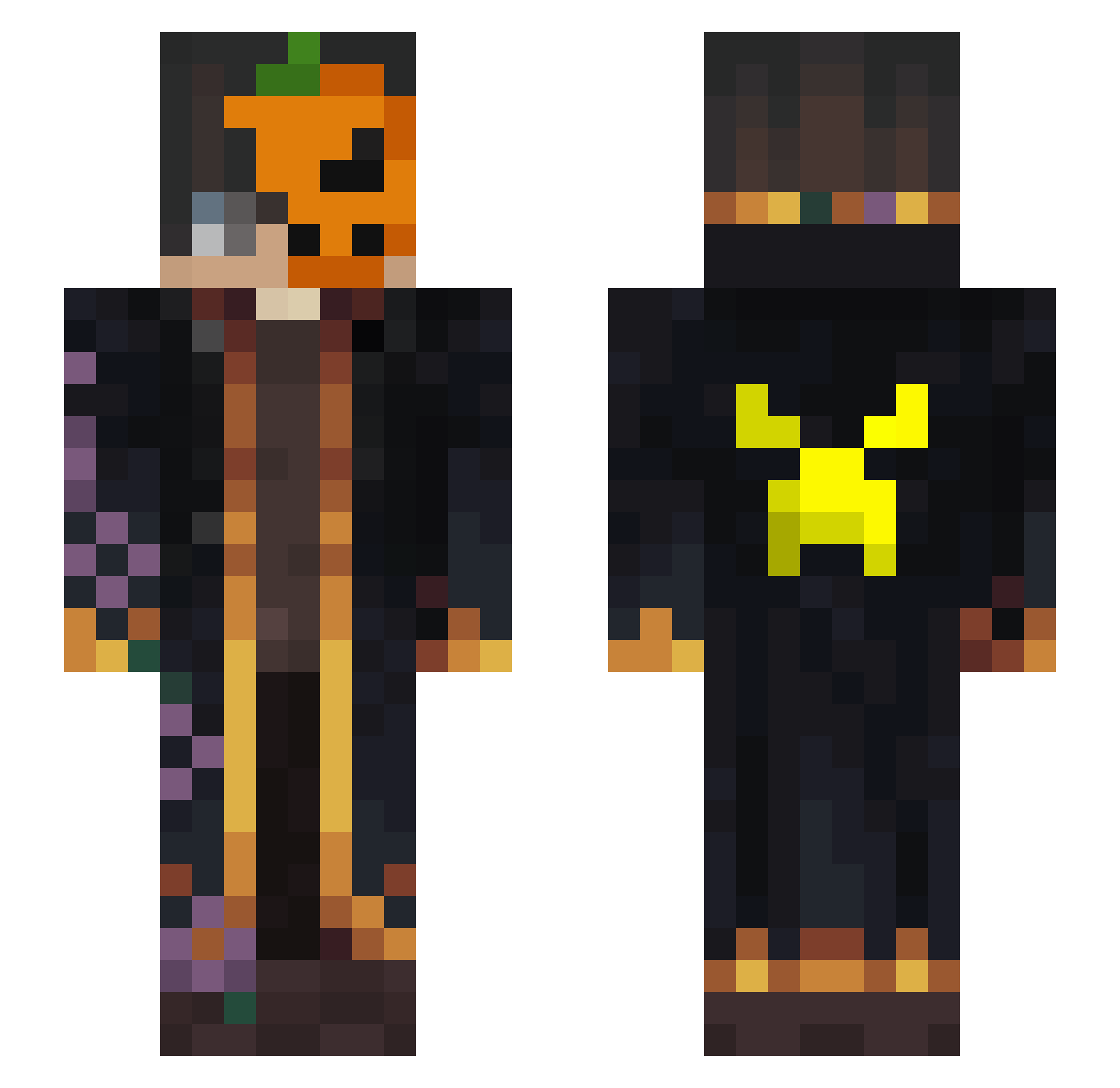DORUKPRO07 Minecraft skin, front and back view