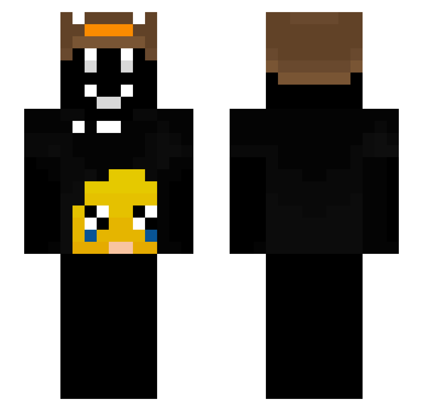 ShaynOff Minecraft skin, front and back view