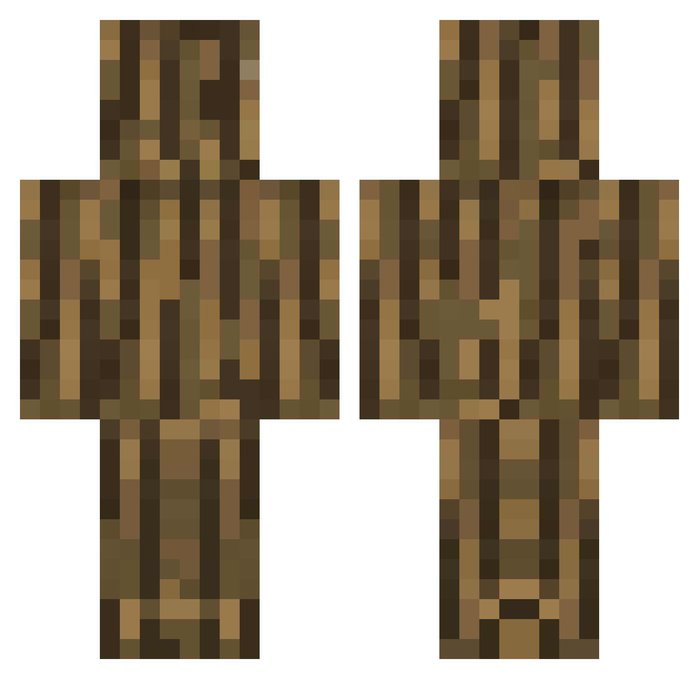 RichSauceGawd Minecraft skin, front and back view
