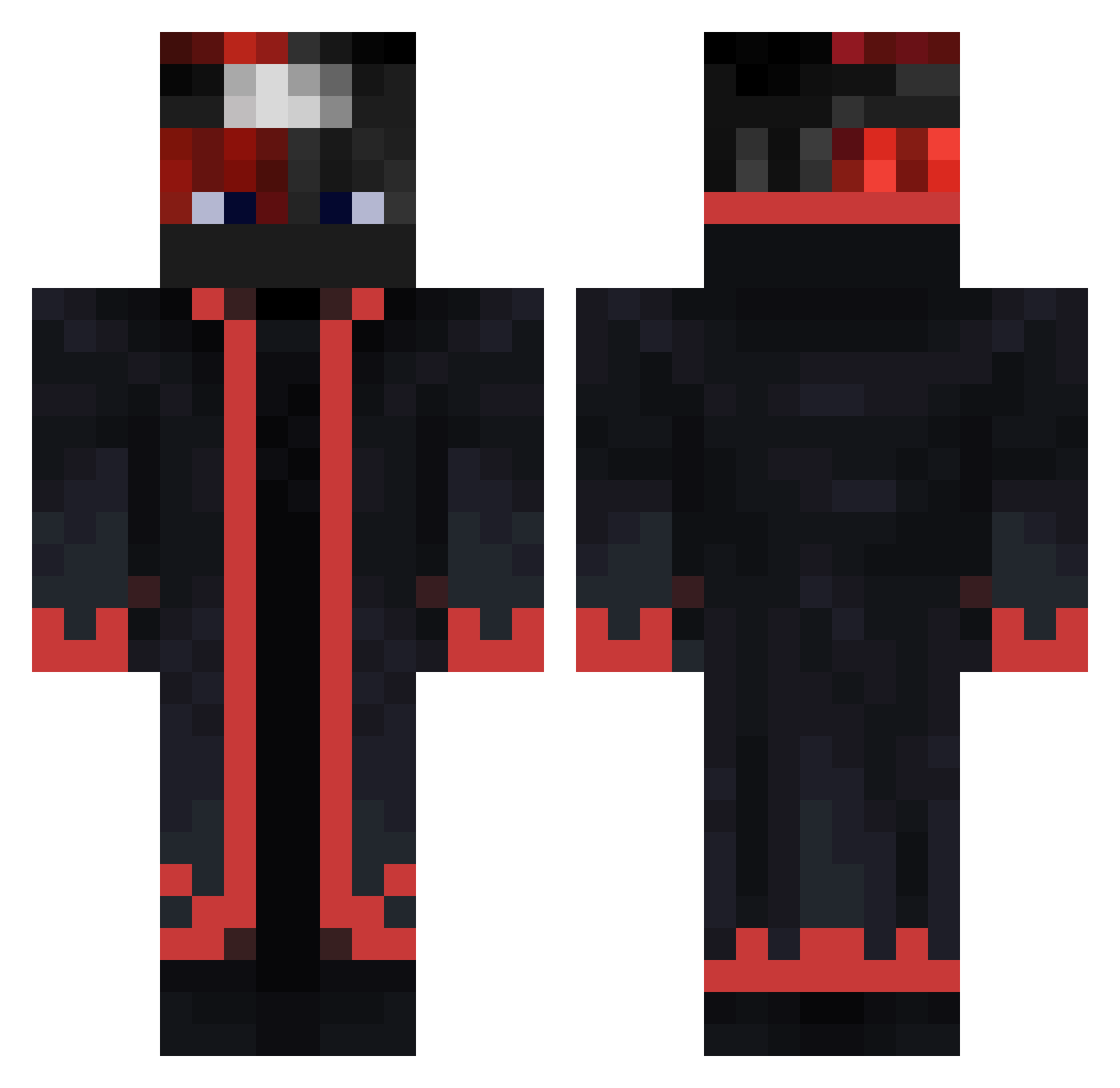 KingTayy Minecraft skin, front and back view