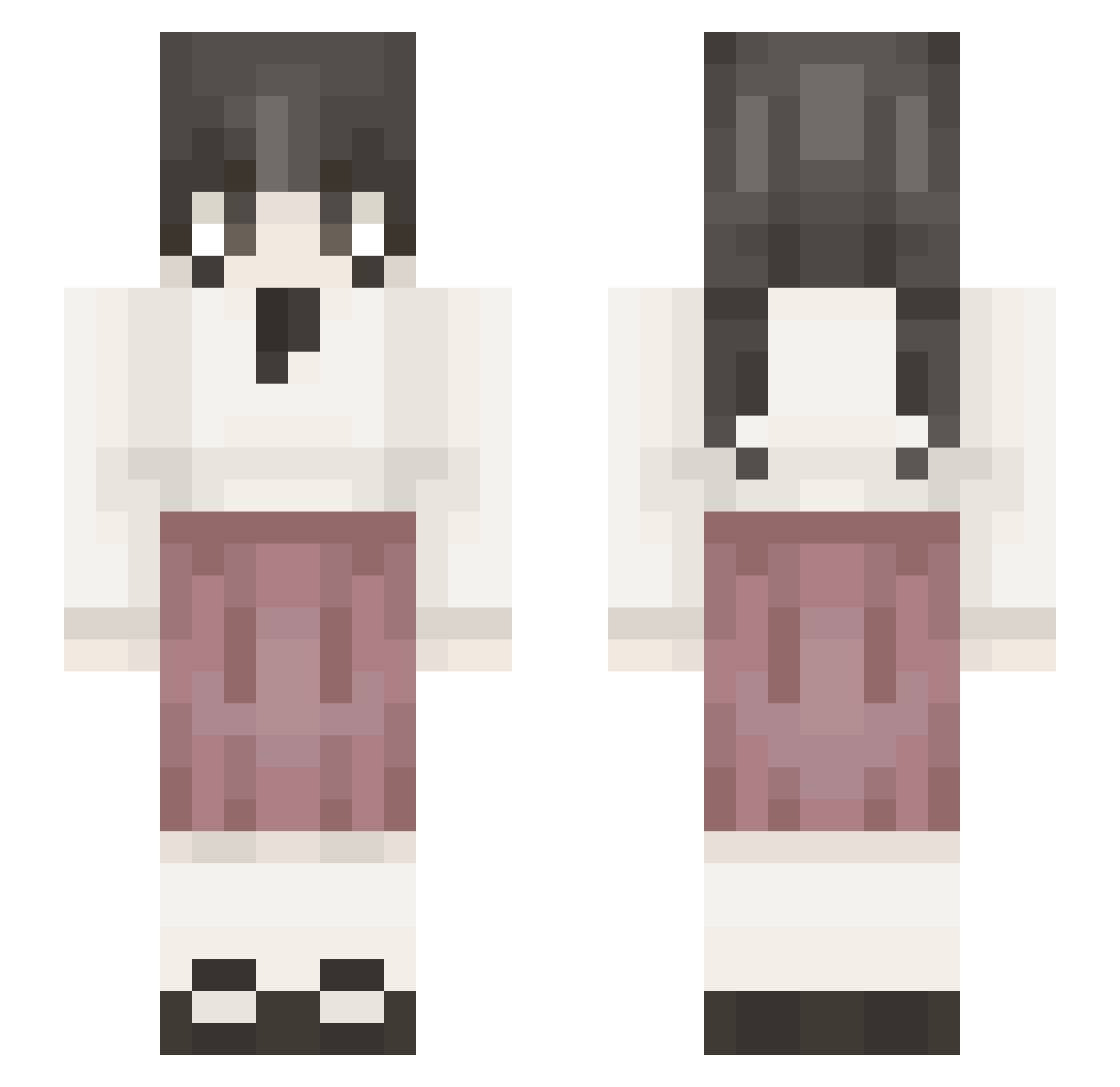 n0t_important Minecraft skin, front and back view
